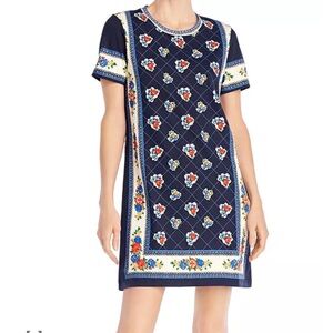 NWT Tory Burch Navy Floral Mini Dress